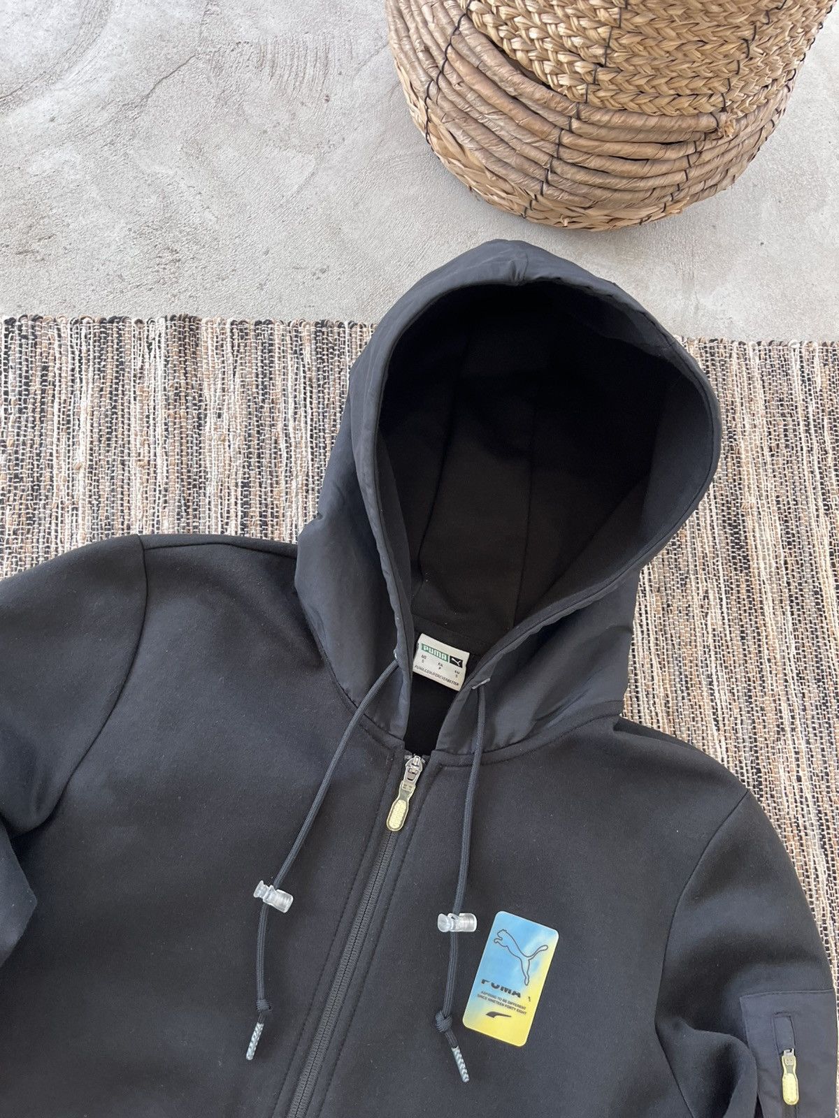 Puma Vintage Puma Zip Hoodie Tech Fleece Style Black Drill Y2K Size US S / EU 44-46 / 1 - 3 Thumbnail