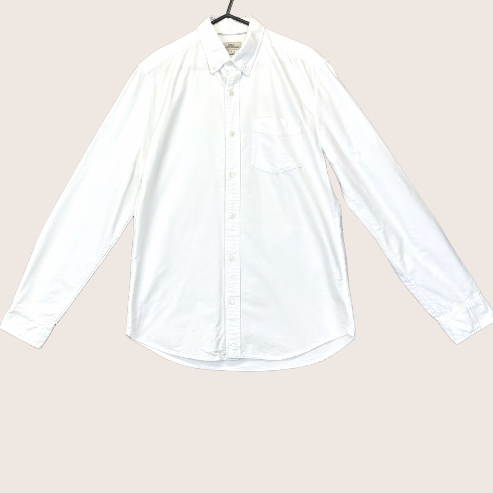 NEXT NEXT Oxford Shirt Button-Down White Long Sleeve Mens S Regular Size US S / EU 44-46 / 1 - 1 Thumbnail