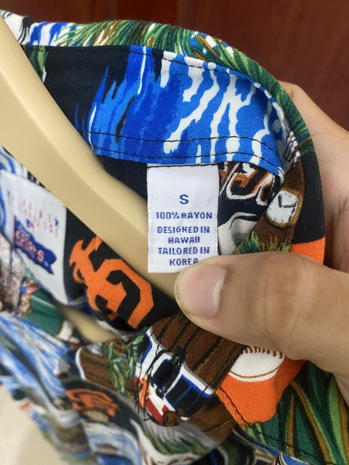 Japanese Brand × MLB × NFL Vintage MLB Giant San Francisco Rayon Shirt Rare Design Size US S / EU 44-46 / 1 - 12 Thumbnail