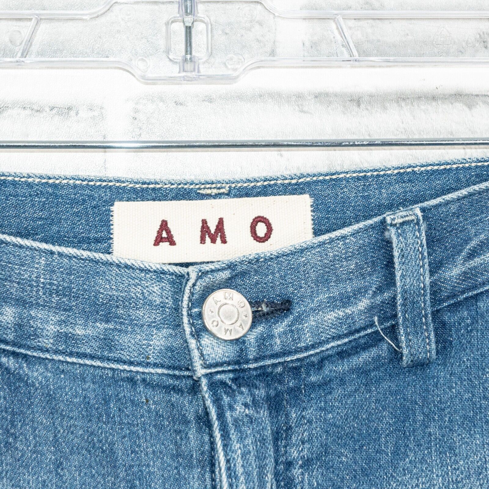 Designer AMO DENIM Women's baggy Slouch Trouser Jeans Indigo Size 28 Size 28" / US 6 / IT 42 - 9 Thumbnail