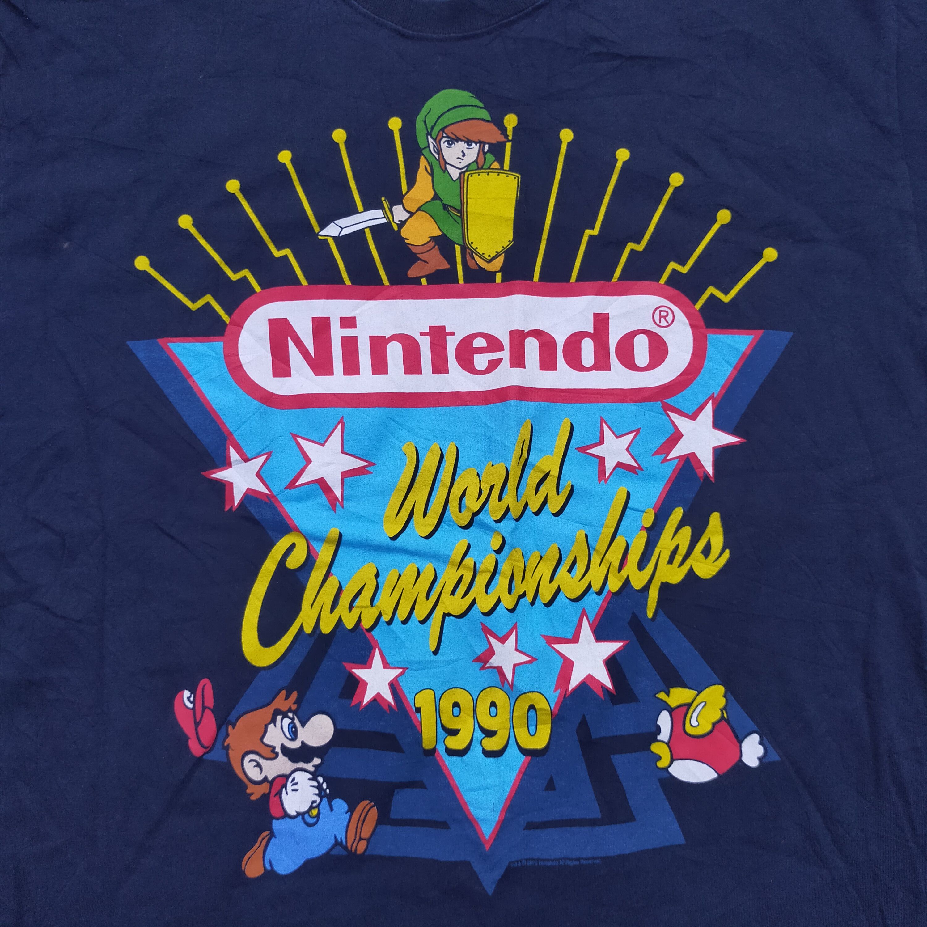 Fruit Of The Loom × Nintendo × Vintage Vintage 2002 Nintendo World Championships 1990 Size US XL / EU 56 / 4 - 2 Thumbnail