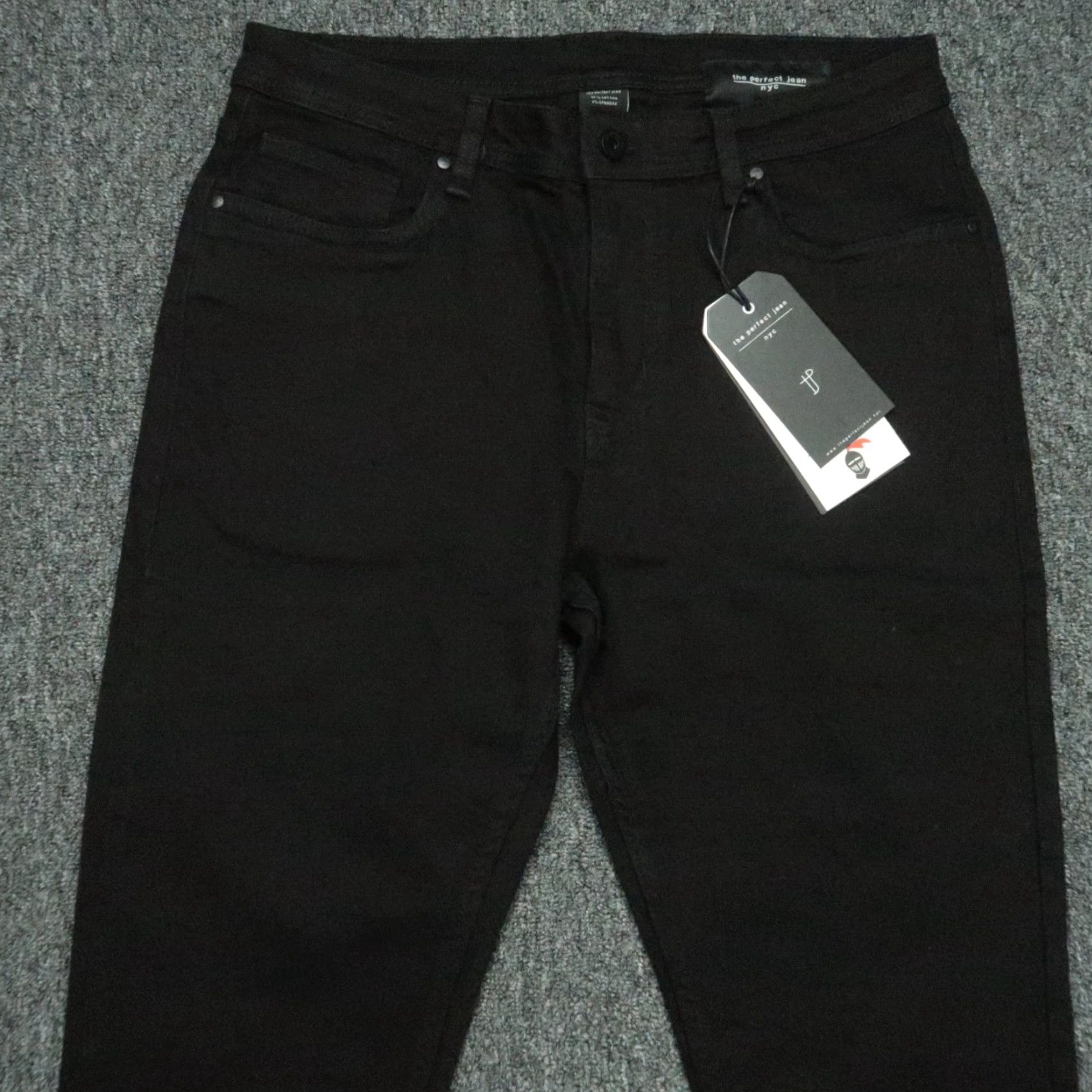Vintage VINTAGE The Perfect Jean Jeans Men 34x28 Stealth Black Slim Pants 5-Pocket NWT Size US 34 / EU 50 - 2 Thumbnail