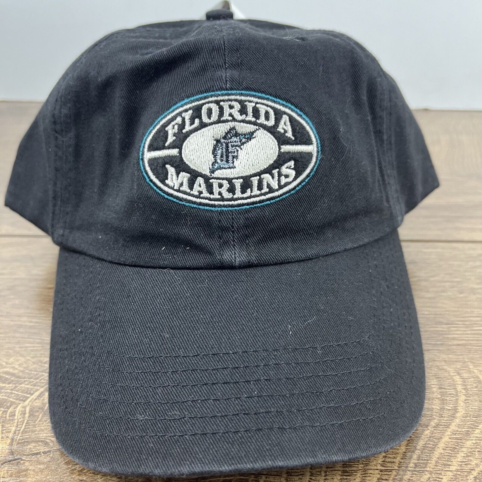Other Florida Marlins MLB Hat Marlins Black Hat Adjustable Black A Size ONE SIZE - 5 Thumbnail