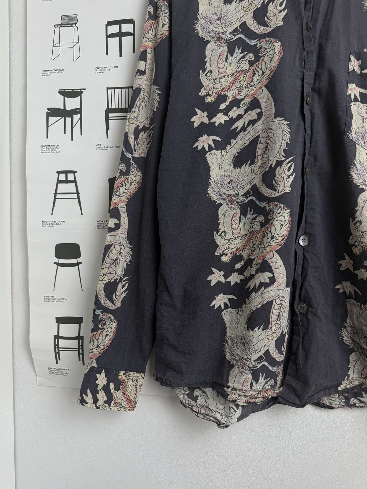 Other Our Legacy dragon printed longsleeve shirt L designer luxury Size US L / EU 52-54 / 3 - 5 Thumbnail