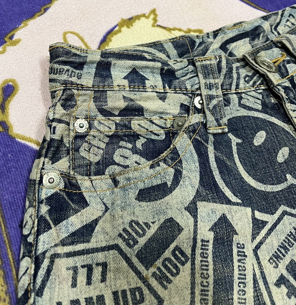 Japanese Brand 💸BindingOffer💸 CO&LU Rare Design Denim Pant Size US 32 / EU 48 - 5 Thumbnail