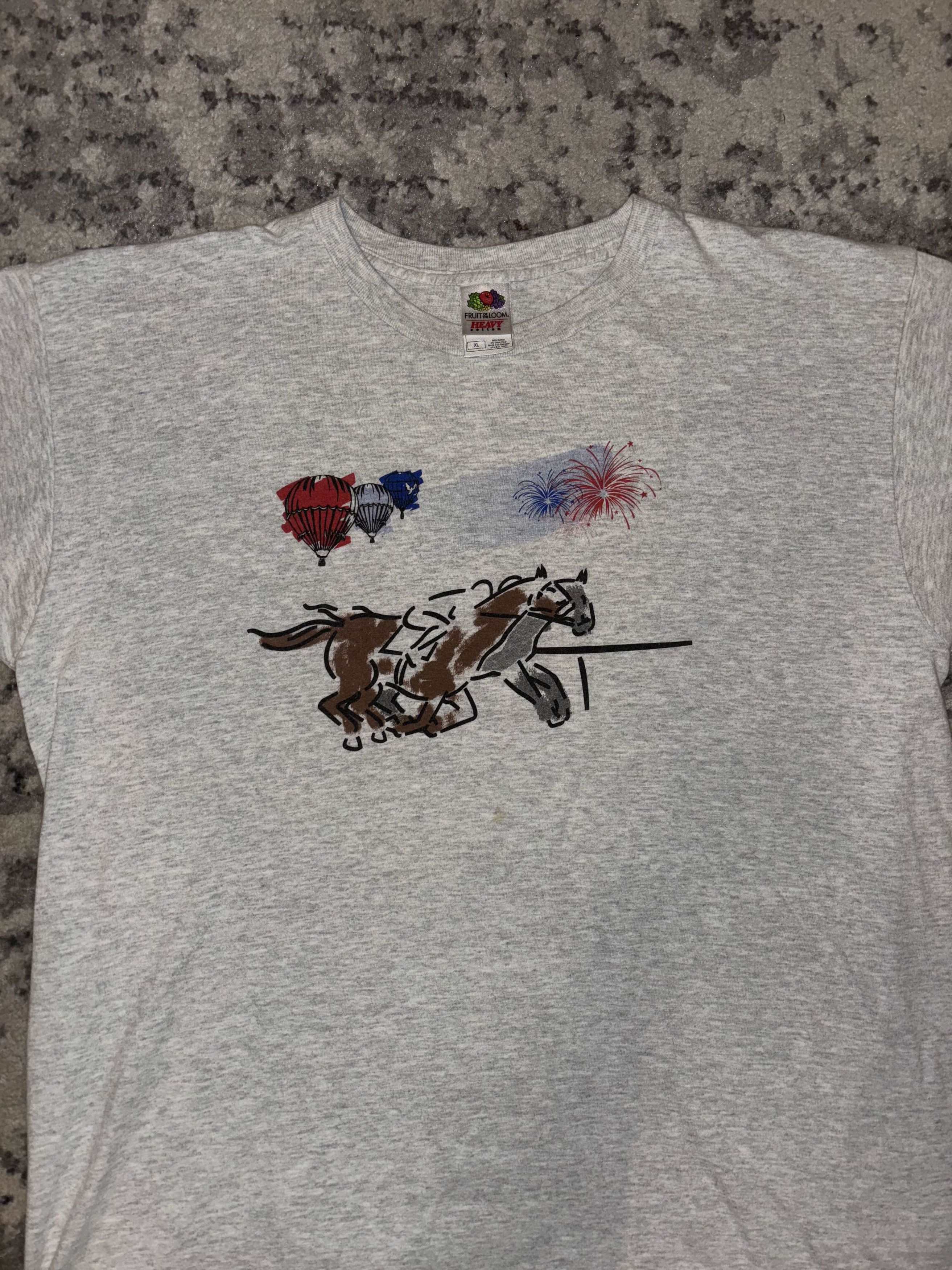 Vintage 2000s Minamilist Horse Racing Graphic Shirt Size US XL / EU 56 / 4 - 3 Thumbnail