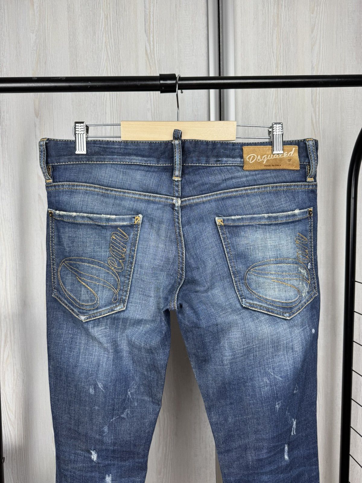 Dsquared2 Dsquared2 blue faded distressed denim jeans pants Size 34" / US 12 / IT 48 - 8 Thumbnail