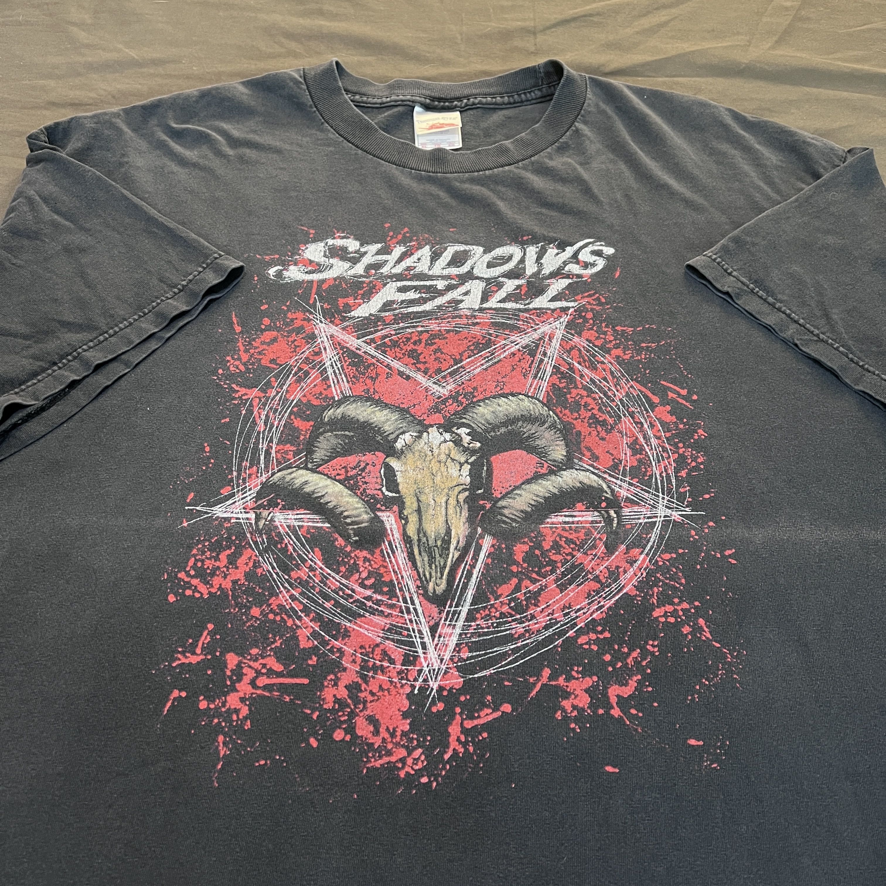 Band Tees Vintage Y2K Shadows Fall Metalcore Band Hardcore Tee Faded Size US XL / EU 56 / 4 - 5 Thumbnail