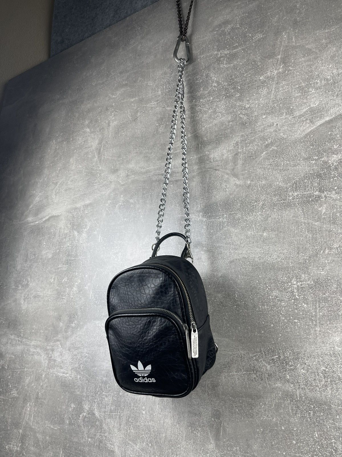 Adidas Adidas Originals Mini Leather Backpack with Chain Strap Size ONE SIZE - 2 Thumbnail