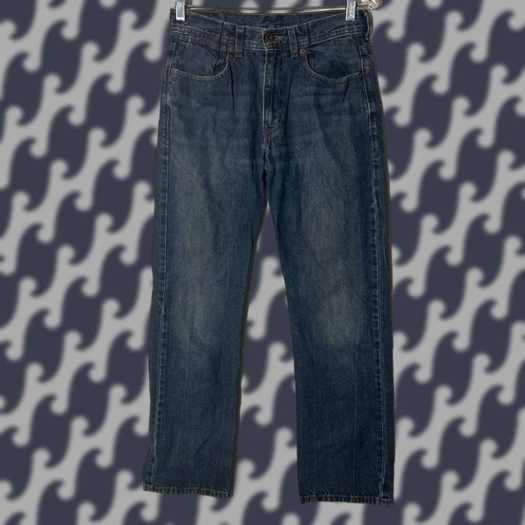 Levi's Levi's 514 Slim Straight Washed Dark Blue Jeans Men 29x29 Size 29 Blue Straight Mens Jeans Size US 29 - 1 Thumbnail