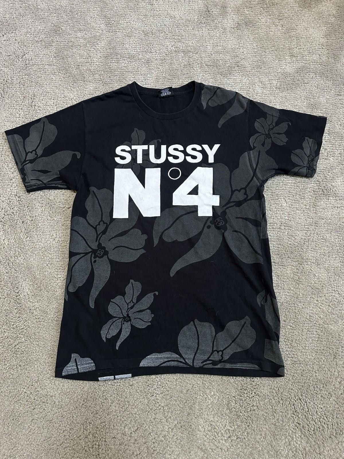Stussy Stussy 'No4' Reflective Flowers T-Shirt Men's Size M Size US M / EU 48-50 / 2 - 2 Thumbnail