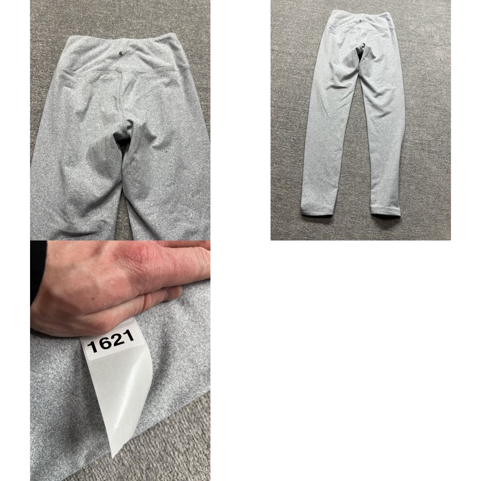 Kyodan Kyodan Leggings Running Athletic Outdoors Gray Performance Pants Womens XS Size 26" / US 2 / IT 38 - 8 Thumbnail