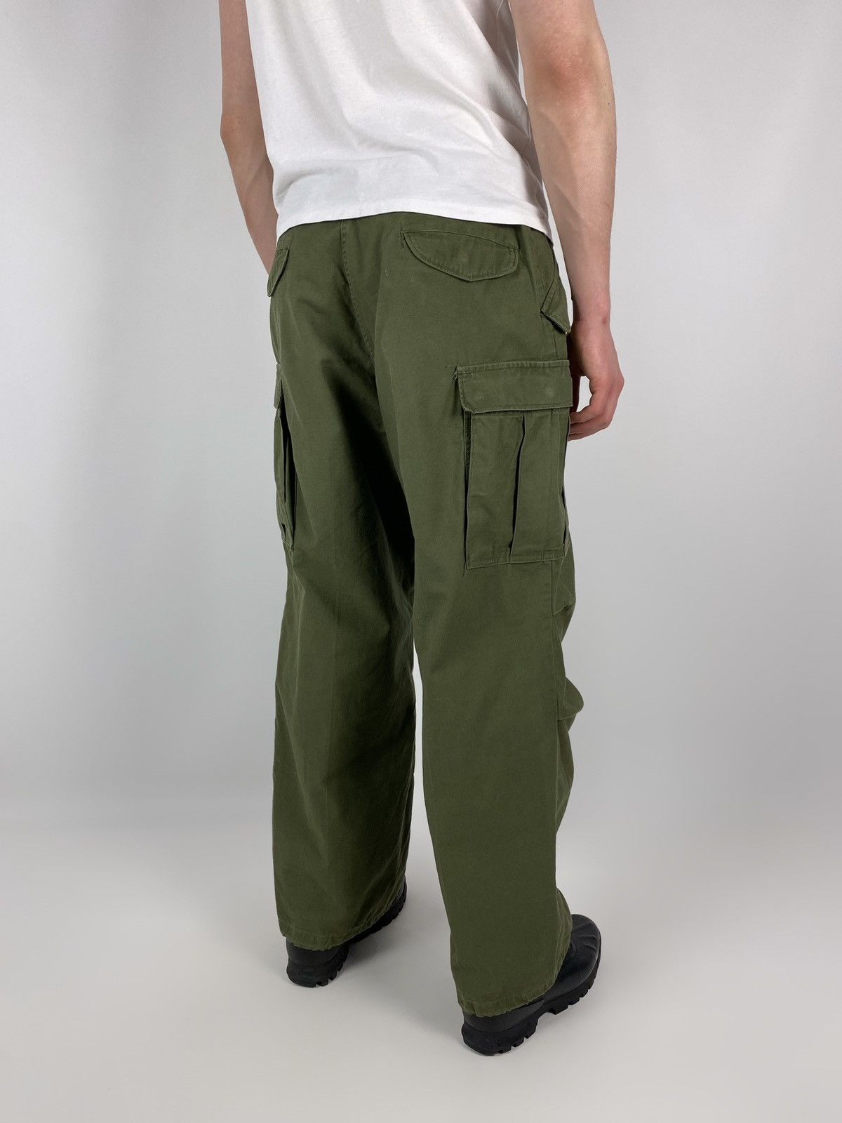 Vintage 1960’s Vintage US Army M-65 Olive Green Field Cargo Pants Size US 34 / EU 50 - 2 Thumbnail
