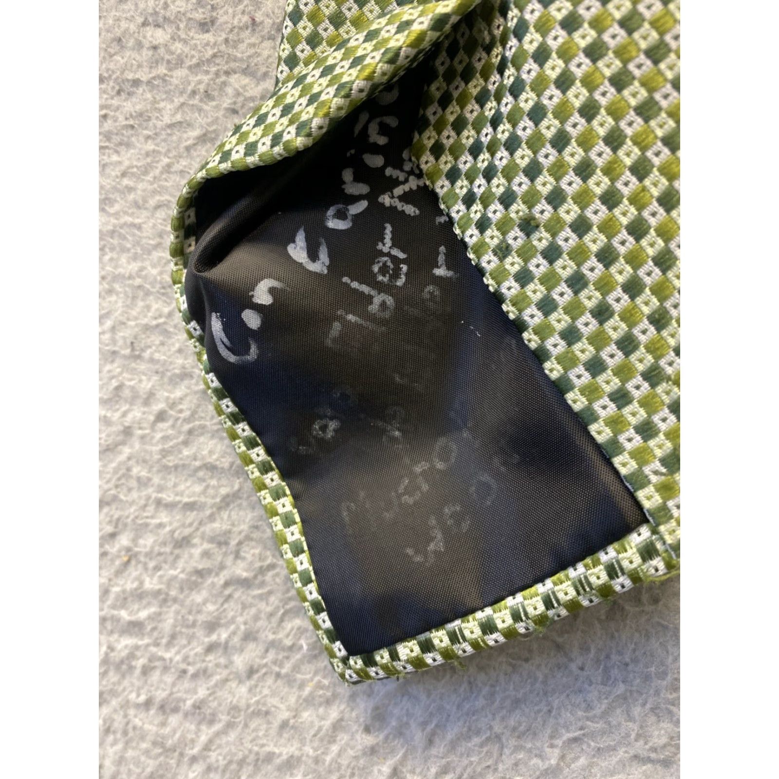 Baldinini Roberta Baldini Tie Firenze Live Green Geometric Silk Polyester Classic 58" 4" Men Size ONE SIZE - 4 Thumbnail