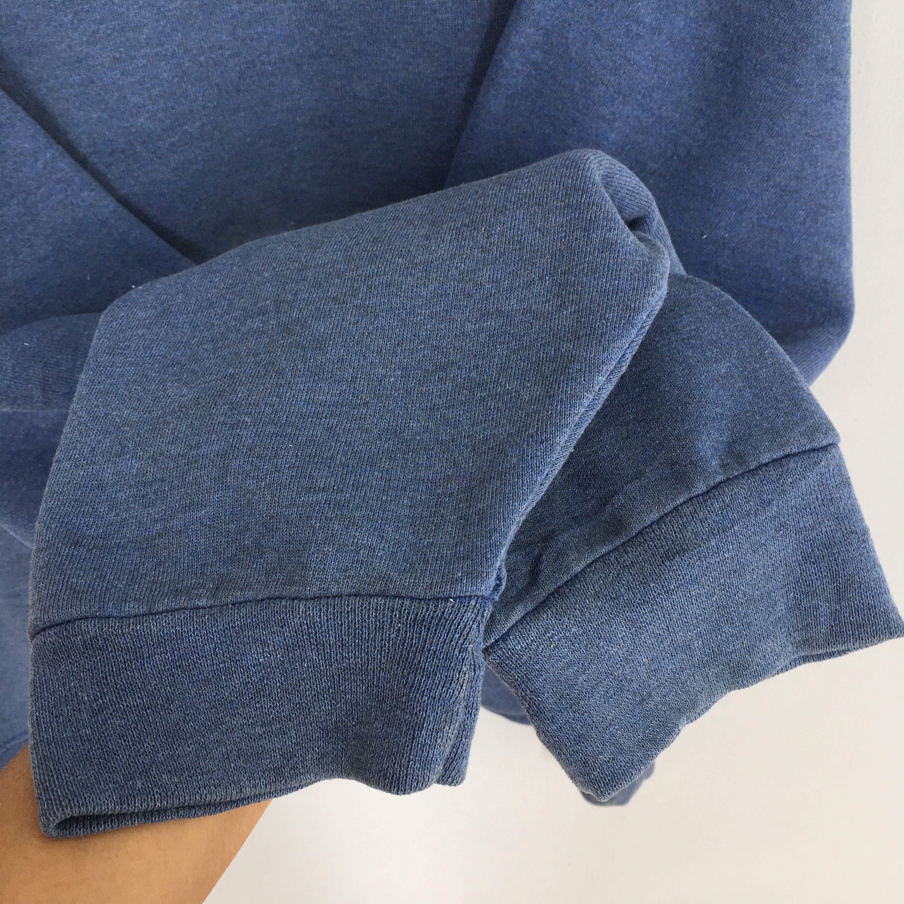 Kanye West × Russell Athletic Vintage Russell Athletic Plain Blue Sweatshirt XLarge Size US XL / EU 56 / 4 - 4 Thumbnail