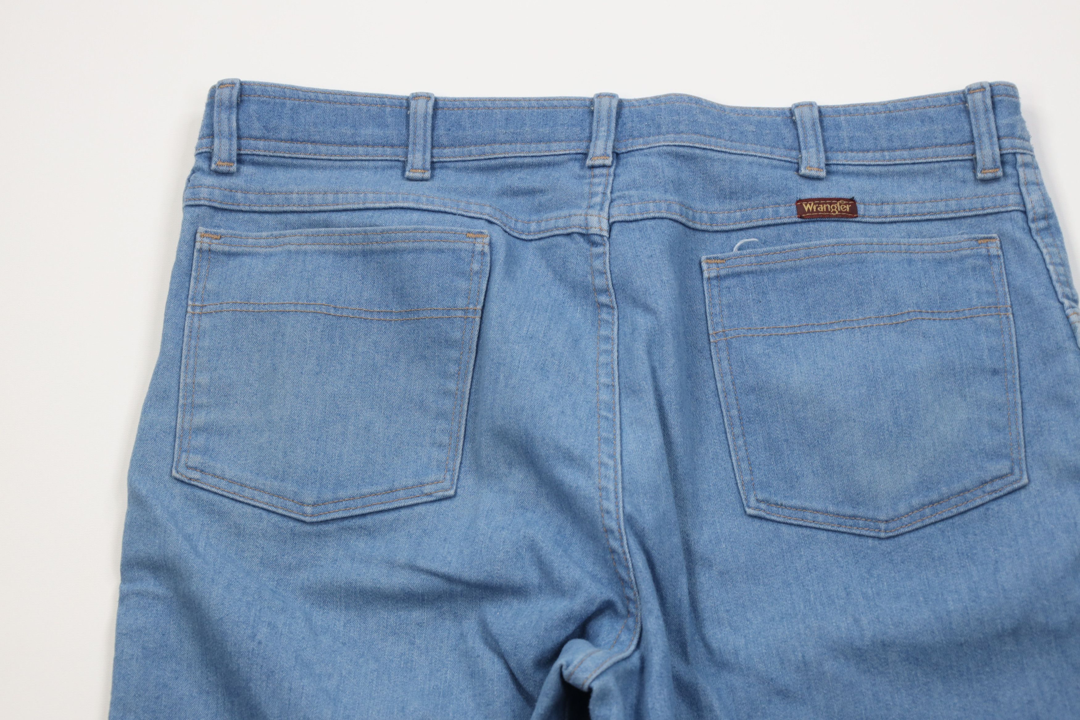 Wrangler Vintage 90s Wrangler Flared Wide Leg Denim Jeans Blue USA Size US 36 / EU 52 - 10 Thumbnail