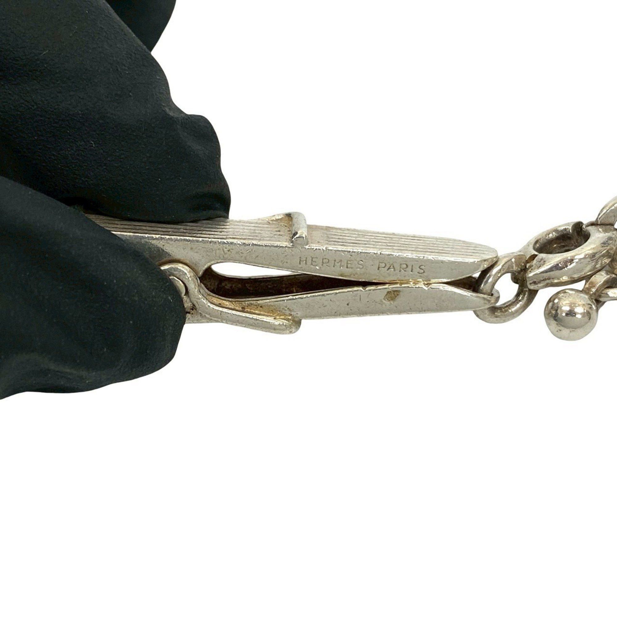 Hermes HERMES 925 Sterling Silver Chain Clip Bag Charm Keychain 45670 Size ONE SIZE - 1 Thumbnail