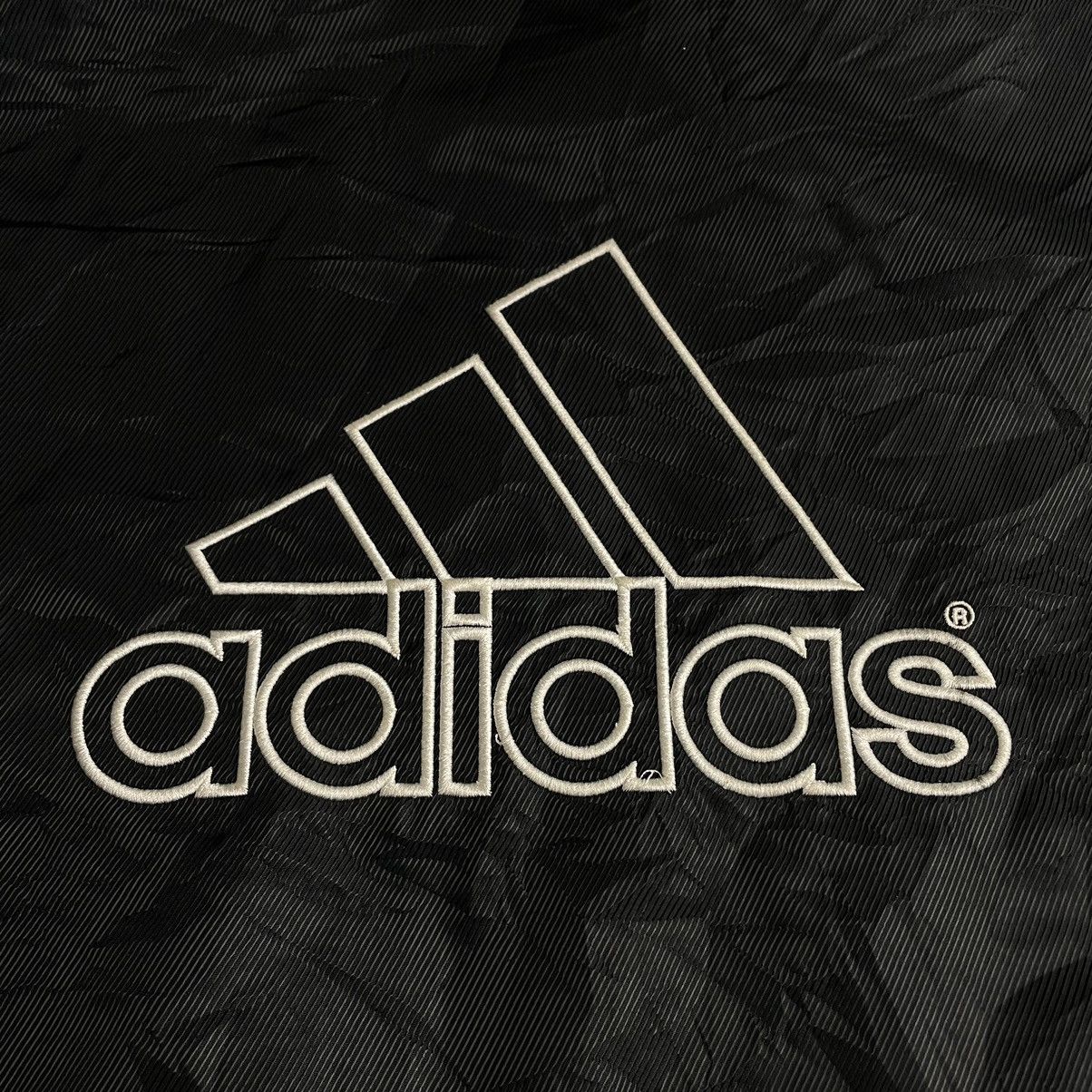 Adidas × Vintage VINTAGE ADIDAS EMBROIDERED LOGO SPELL OUT LONG JACKET Size US L / EU 52-54 / 3 - 16 Thumbnail