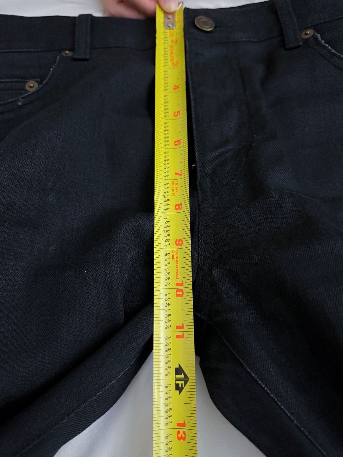 Saint Laurent Paris Saint Laurent Paris Jeans 32 Skinny Black Distressed Ripped Size US 32 / EU 48 - 13 Thumbnail