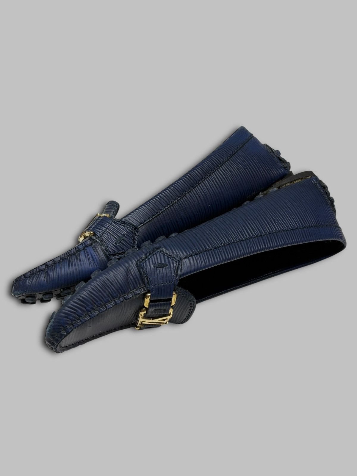 Louis Vuitton Louis Vuitton Oxford Flat Loafers Midnight Blue Size US 8.5 / IT 38.5 - 6 Thumbnail