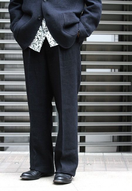 Auralee Linen Silk Tweed Slacks | Grailed