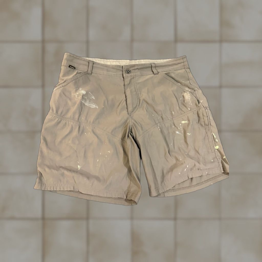 Vintage Kuhl Cargo Shorts Mens 38 Tan Hiking Outdoor Utility Zip Pockets nature Cargo Pocket Pockets UV Quick Dry Moisture Wicking Sun UV Protect Non-stain? Size US 38 / EU 54 - 1 Thumbnail