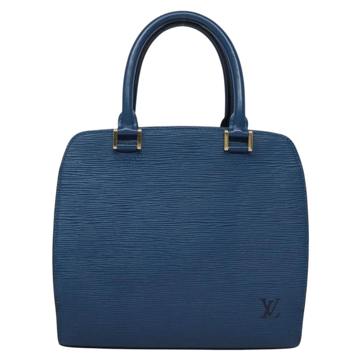 Louis Vuitton Pont Neuf Blue Leather Handbag (Pre-Owned) Size ONE SIZE - 1 Thumbnail