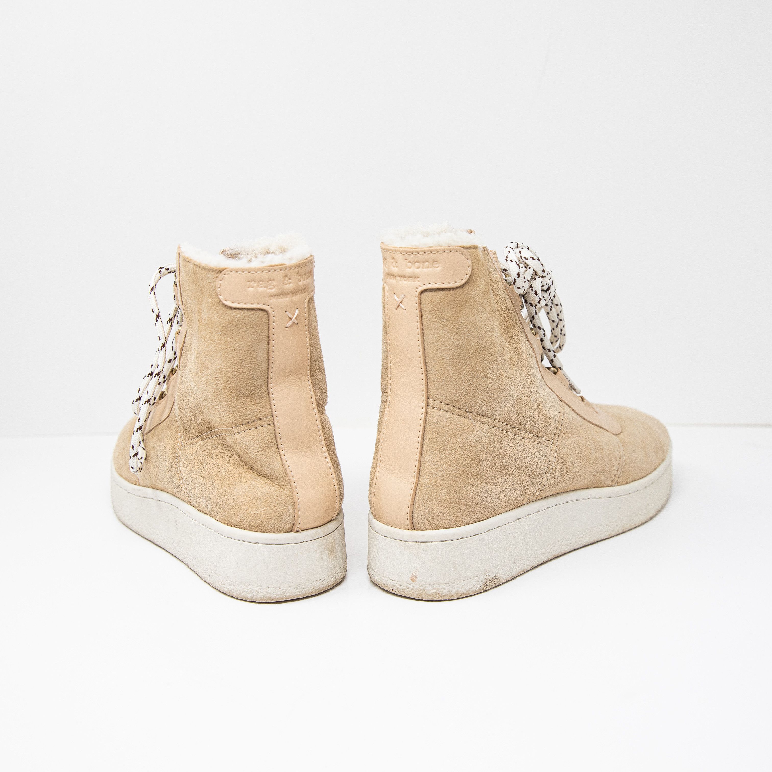 Rag & Bone Rag & Bone Oslo Shearling Lined Lace Size US 8.5 / IT 38.5 - 3 Thumbnail