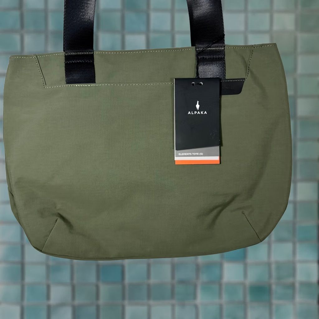 Vintage Alpaka Elements Tote S Green Axoflux 210D Recycled Fabric Bag Size ONE SIZE - 1 Thumbnail