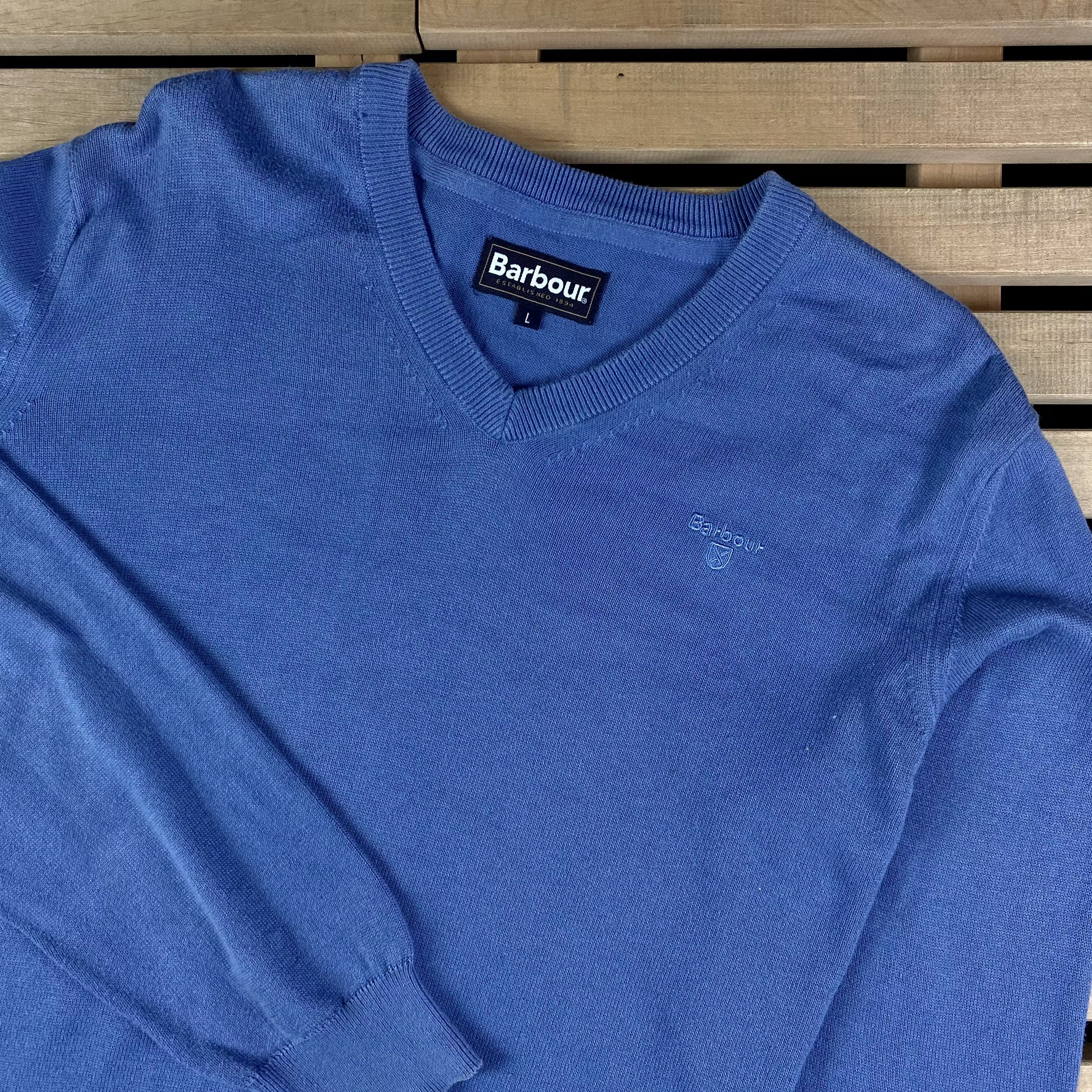 Barbour Mens Sweater Jumper V Neck Barbour Size L Size US L / EU 52-54 / 3 - 2 Thumbnail