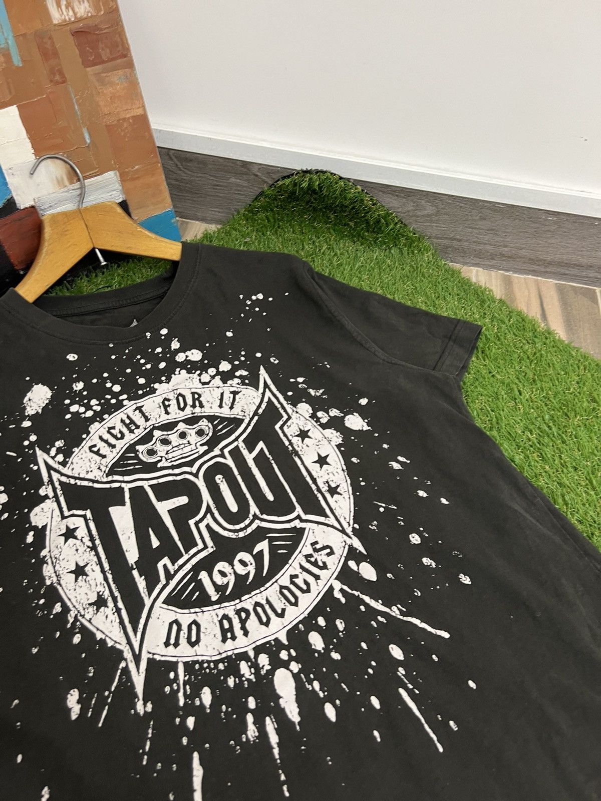 Affliction × Tapout × Vintage Tapout T-shirt Vintage Over Print Y2k Style Oversized Size US L / EU 52-54 / 3 - 3 Thumbnail