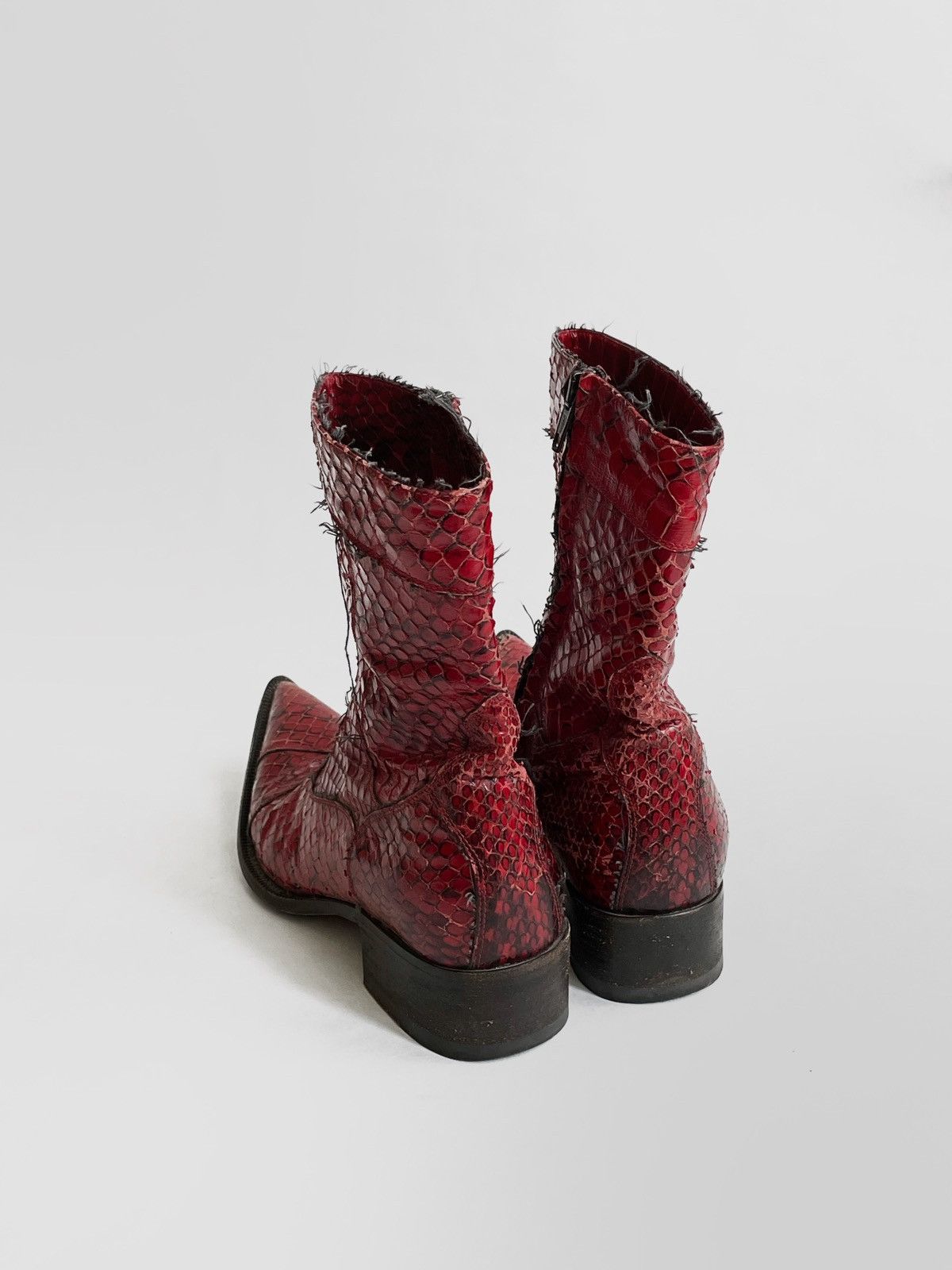 Gianni Barbato × Vintage Archive Gianni Barbato snake leather boots Size US 6 / IT 36 - 4 Thumbnail