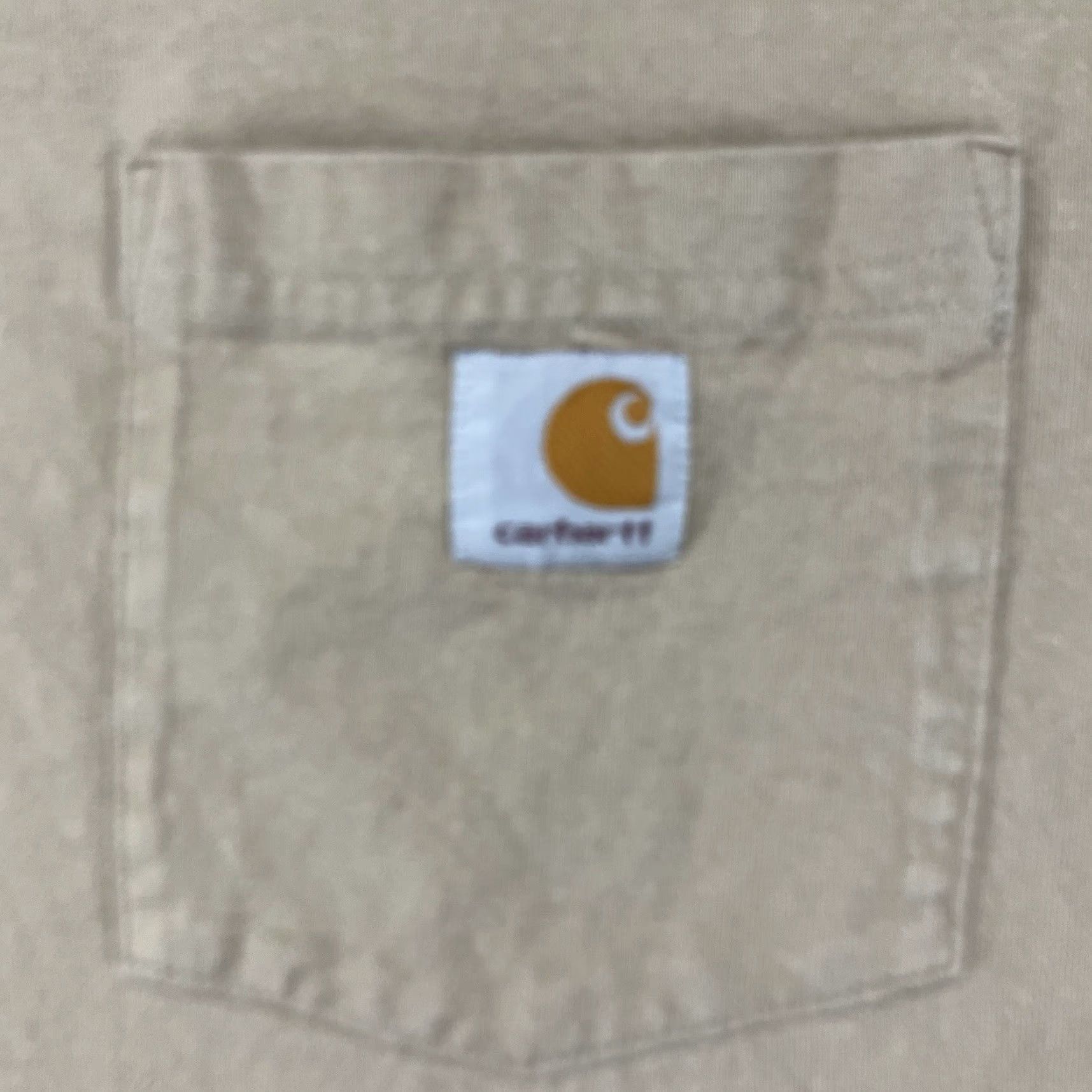 Carhartt Carhartt Shirt Mens Large Tall LT Tan Pocket Tee Cotton Work Wear Outdoors Size US L / EU 52-54 / 3 - 2 Thumbnail