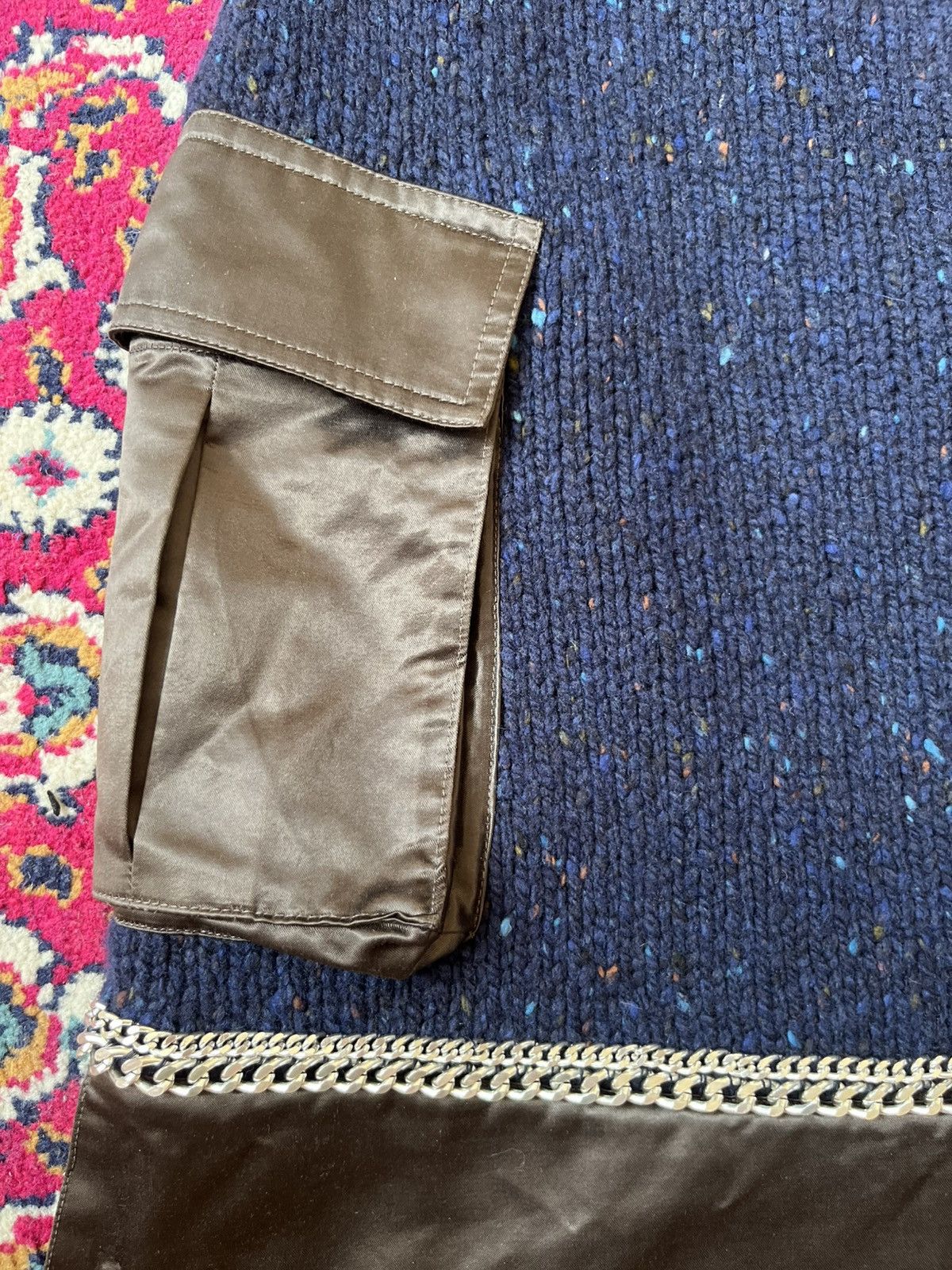 Sacai Sacai Luck , Knit skirt with lining and chain detail Size 26" / US 2 / IT 38 - 3 Thumbnail