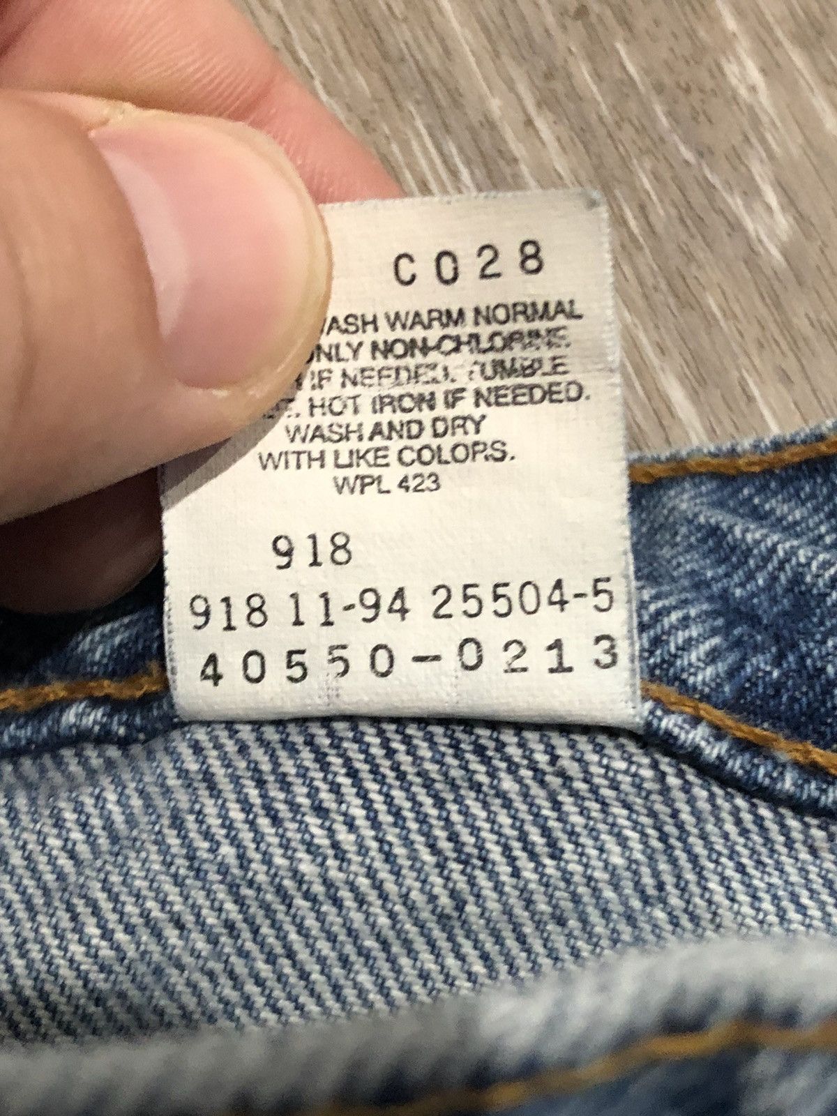 Levi's Vintage Levis 550 Jeans Mens 40x32 Blue Relaxed Orange Tab Size US 40 / EU 56 - 12 Thumbnail