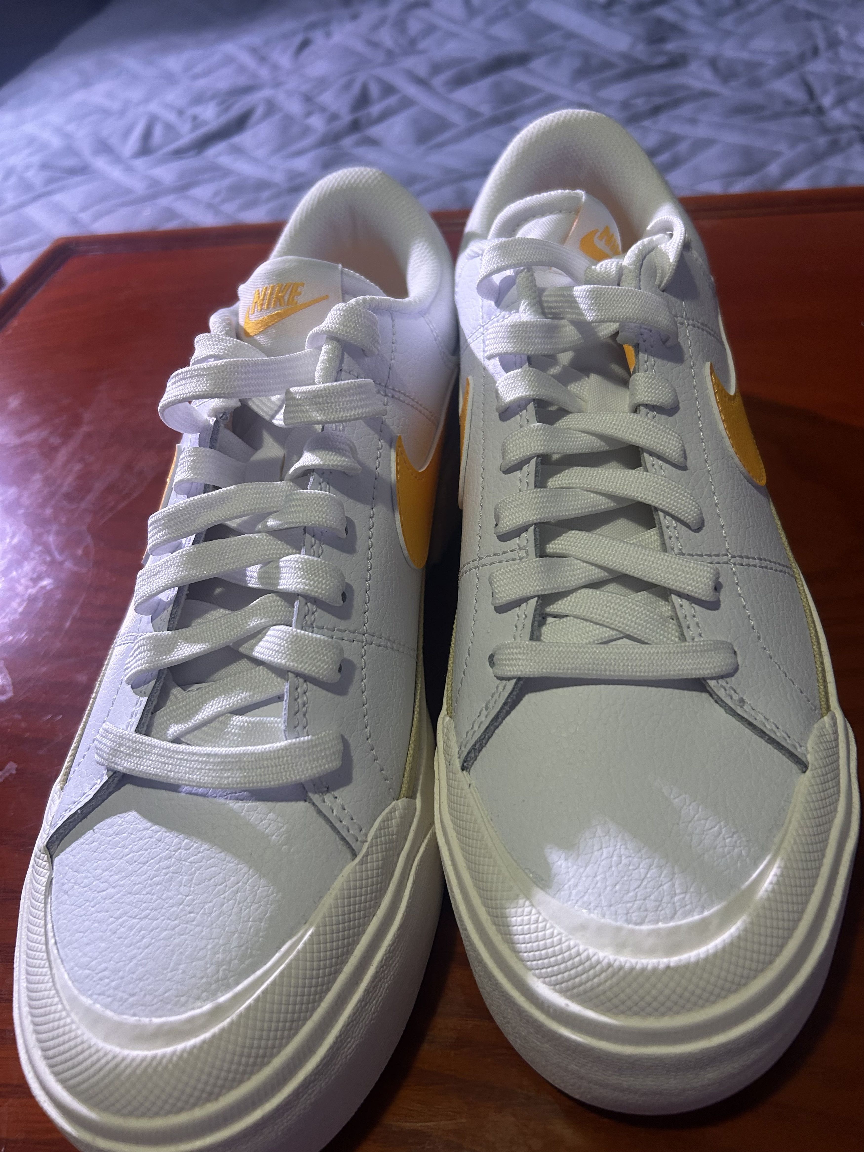 Nike Court Vision Low Next Nature White/Orange**10W** BX No Lid Size US 10 / IT 40 - 4 Thumbnail