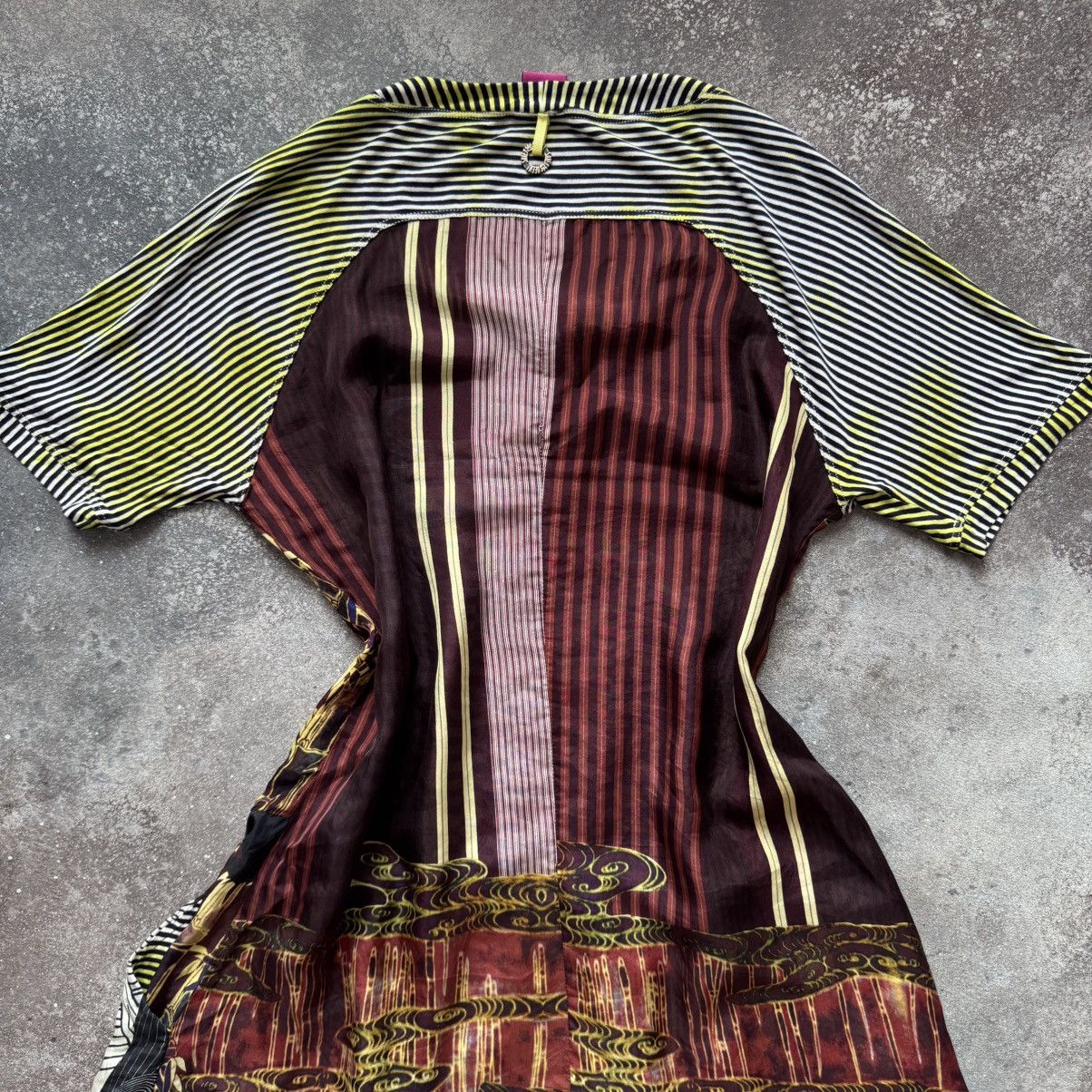 Hysteric Glamour Save the Queen Vintage Y2K Avant Garde Abstract Silk Dress Size S / US 4 / IT 40 - 9 Thumbnail