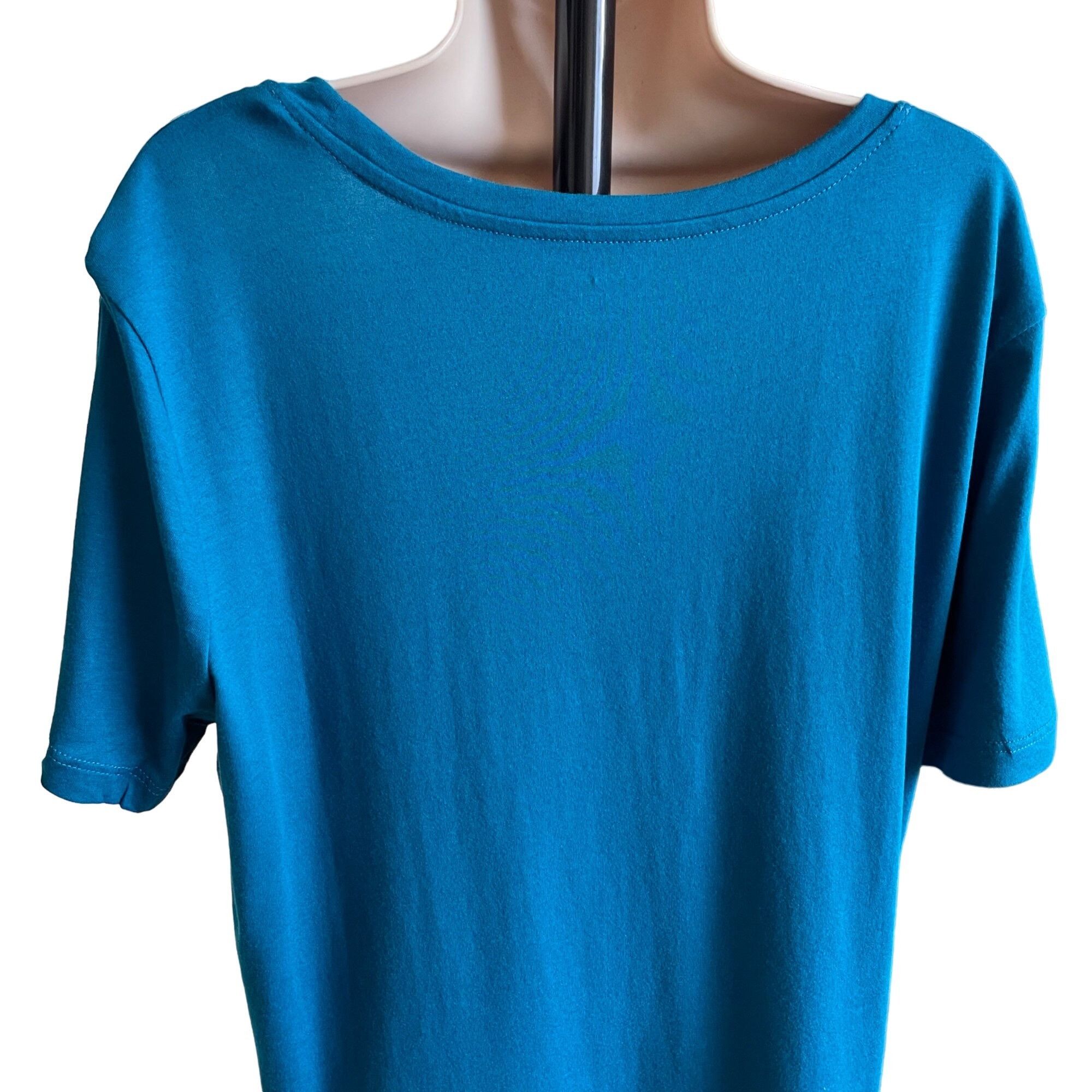 Eddie Bauer Eddie Bauer Womens Short Sleeve Soft T Shirt Tee Side Slits Size XL / US 12-14 / IT 48-50 - 4 Thumbnail
