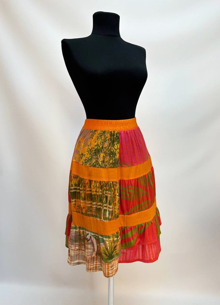 Custo Barcelona Vintage Custo Barcelona Uniq Handmade Boho Skirt Size 25" / US 0 / IT 36 - 8 Thumbnail