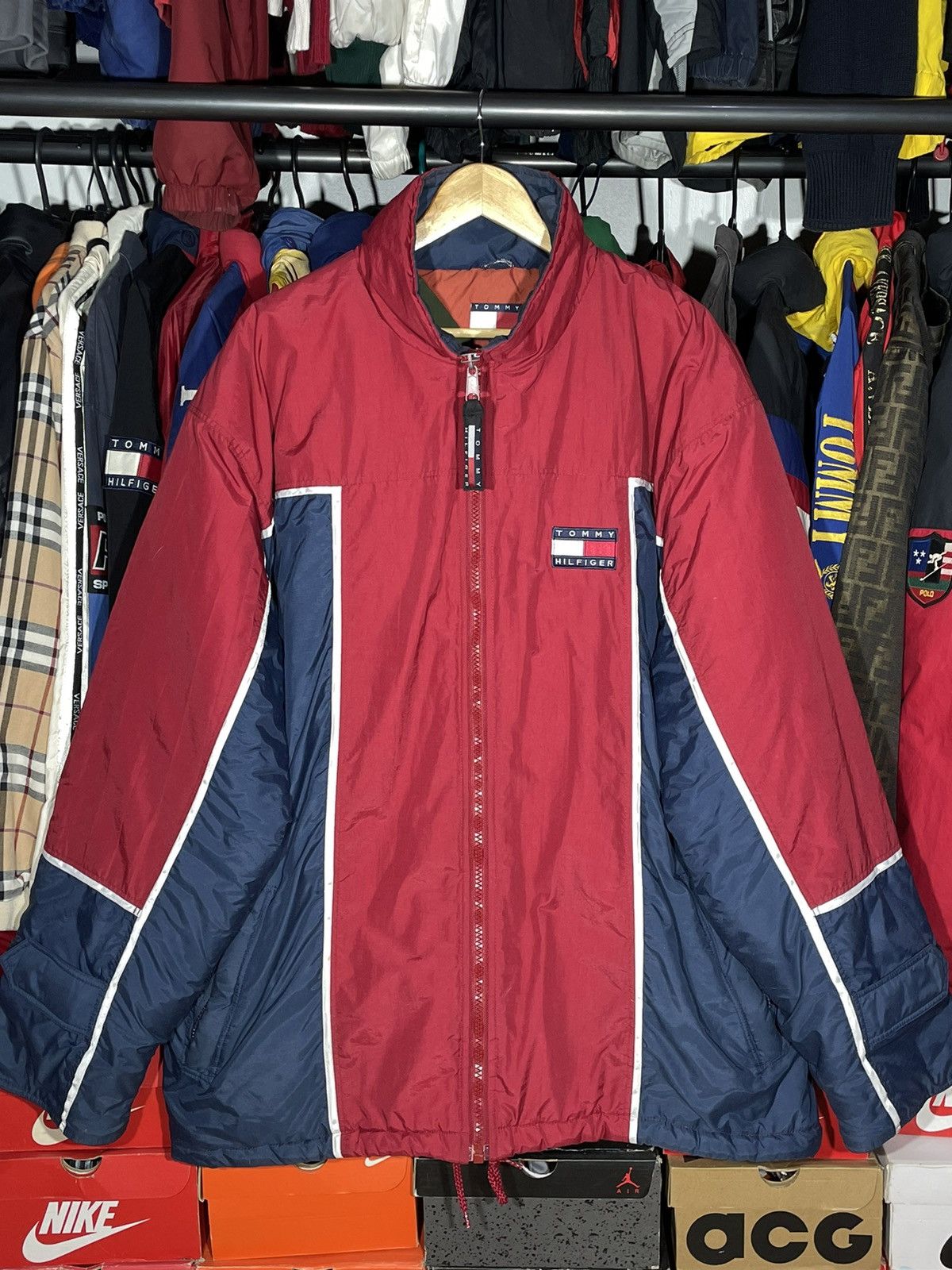 Tommy Hilfiger × Vintage Jacket Tommy Hilfiger Big Flag 90’s Vintage Size US XL / EU 56 / 4 - 7 Thumbnail