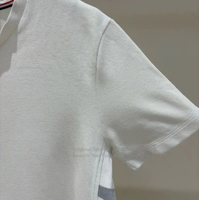 Thom Browne Thom Browne Men's White Short Sleeve T-shirt . Size US L / EU 52-54 / 3 - 3 Thumbnail