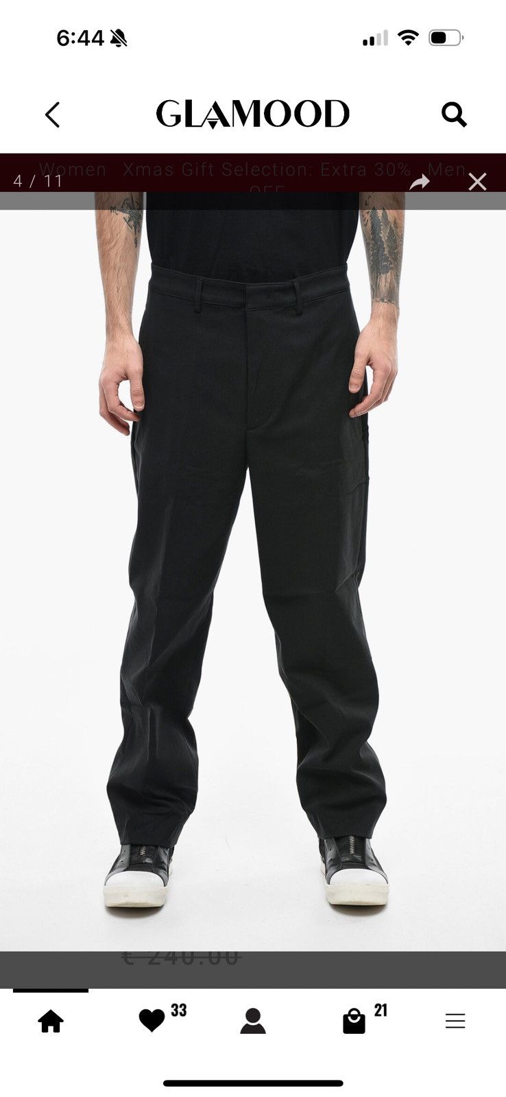 DEPARTMENT5 NWT Department 5 E-MOTION Loose Fit Pants | Black Size US 36 / EU 52 - 2 Thumbnail