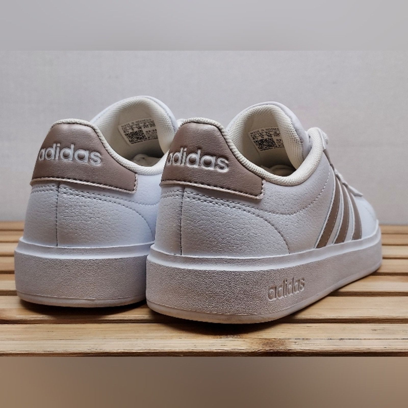 Adidas Adidas Womens White Grand Court Cloudfoam Sneakers Size 6.5 Size US 6.5 / IT 36.5 - 3 Thumbnail