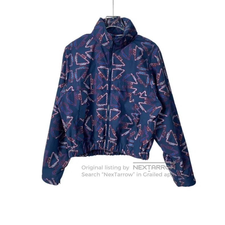 Hermes Hermes Blue Short Printed Windbreaker Jacket Size XS / US 0-2 / IT 36-38 - 1 Thumbnail