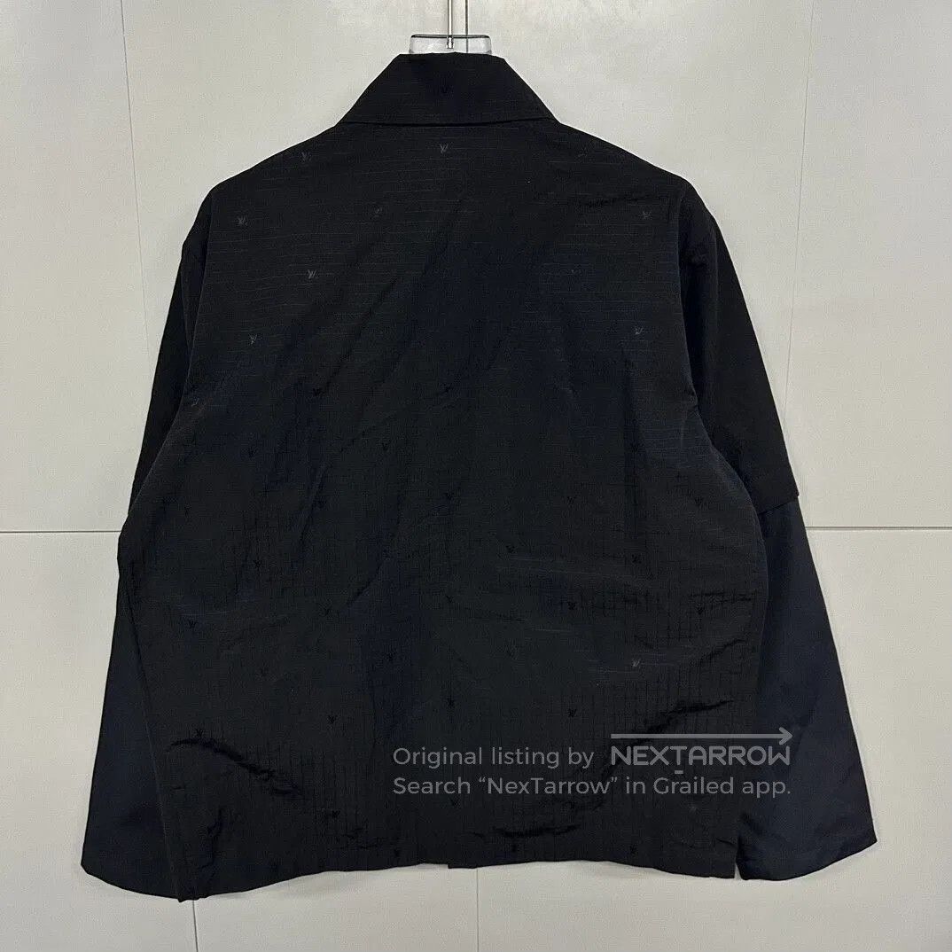 Louis Vuitton louis vuitton black embroidered logo shirt jacket. Size US L / EU 52-54 / 3 - 2 Thumbnail