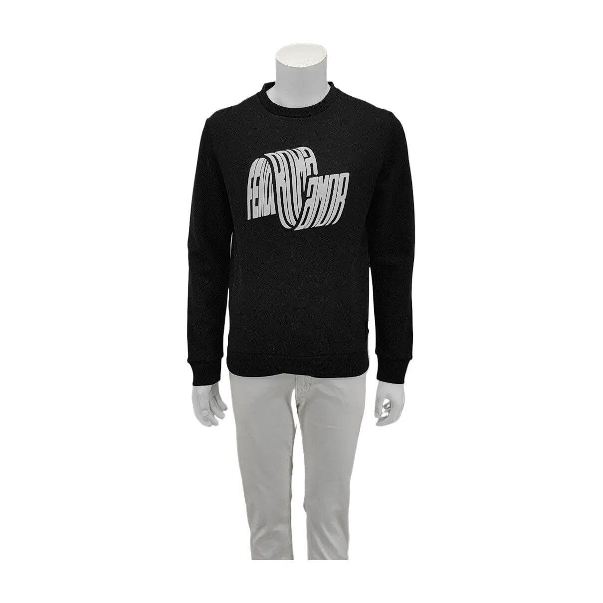 Fendi FENDI Men's Black Long-Sleeve Sweatshirt Size US S / EU 44-46 / 1 - 1 Thumbnail