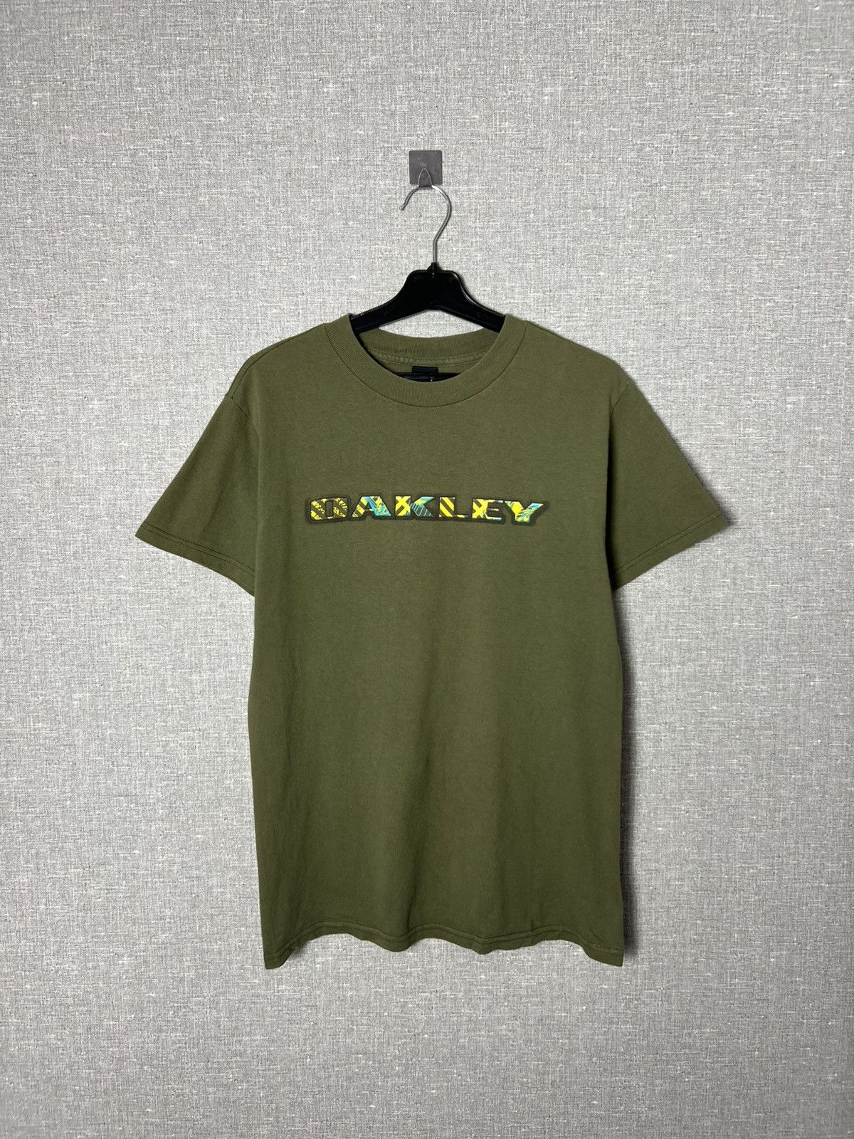 Oakley × Vintage Oakley Double Sided Big Logo Khaki Tee Men’s Size S Size US S / EU 44-46 / 1 - 2 Thumbnail