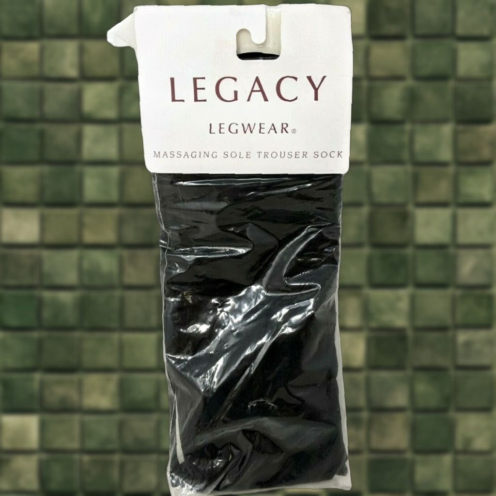 Our Legacy Legacy Legwear Massaging Sole Trouser Sock One Size 1 Pair Black Nylon Spandex Dress Socks Women Socks Size 42" / US 20 - 1 Thumbnail