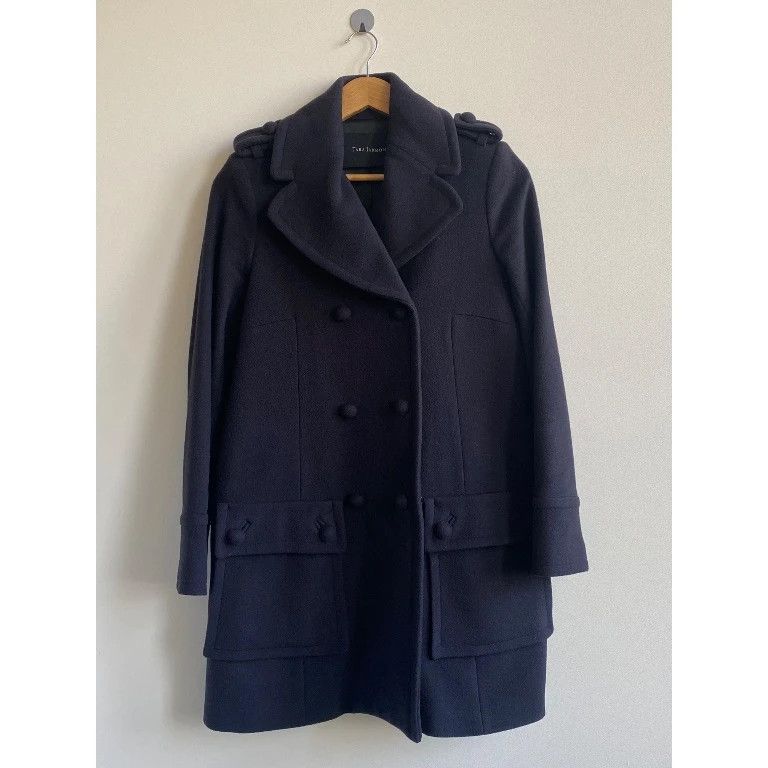 Tara Jarmon Manteau long bleu marine Tara Jarmon Size M / US 6-8 / IT 42-44 - 1 Thumbnail