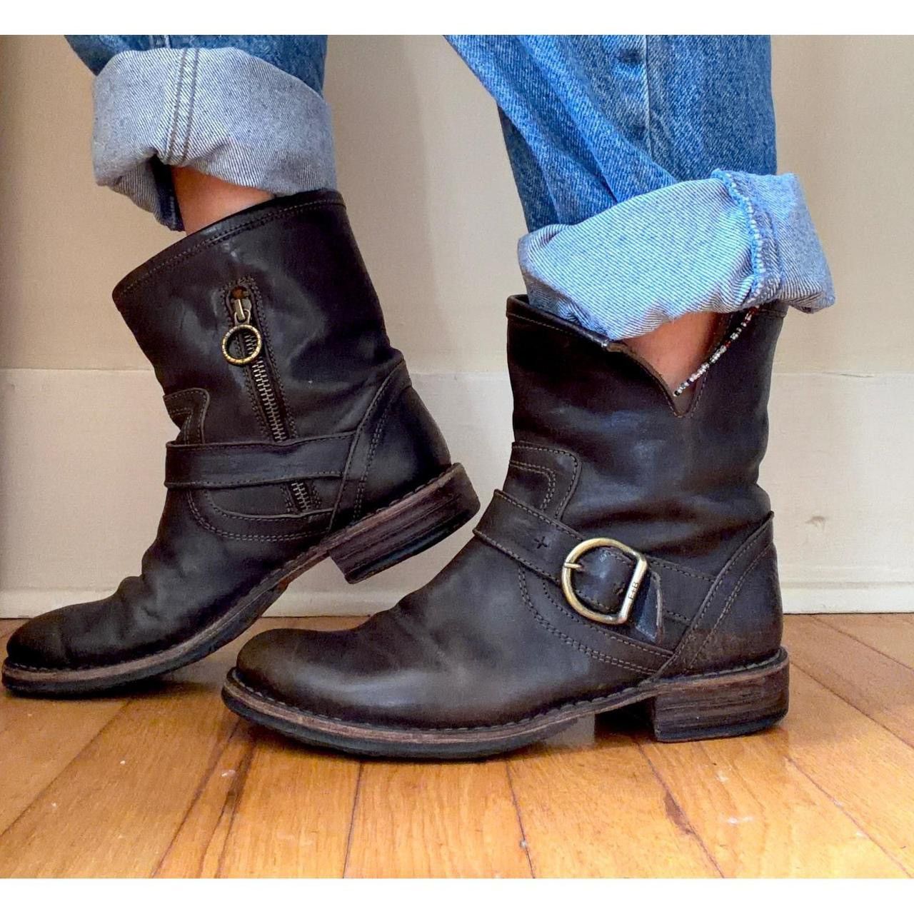 Fiorentini + Baker Rustic Fiorentini + Baker leather combat boots Size US 6.5 / IT 36.5 - 2 Thumbnail